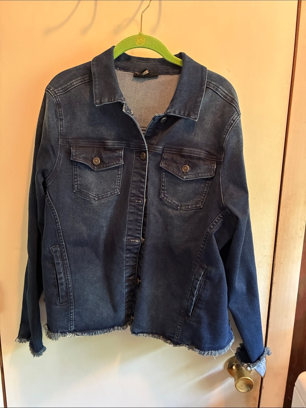 DG2 by Diane Gilman Dark Blue Denim Jacket
